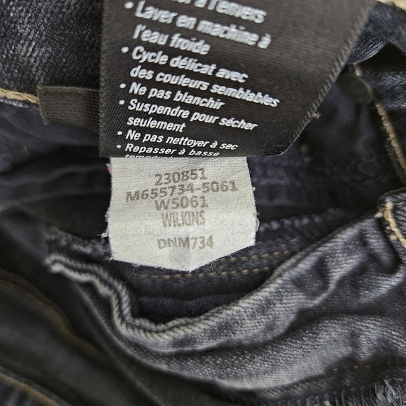 Paige Federal Slim Straight Jeans Mid Rise Wilkins Dark Wash Denim 29 - Picture 10 of 10